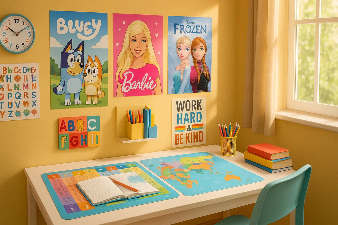 Dekoracija radnog prostora za školarce – motivi koji inspirišu, od Bluey do Barbie