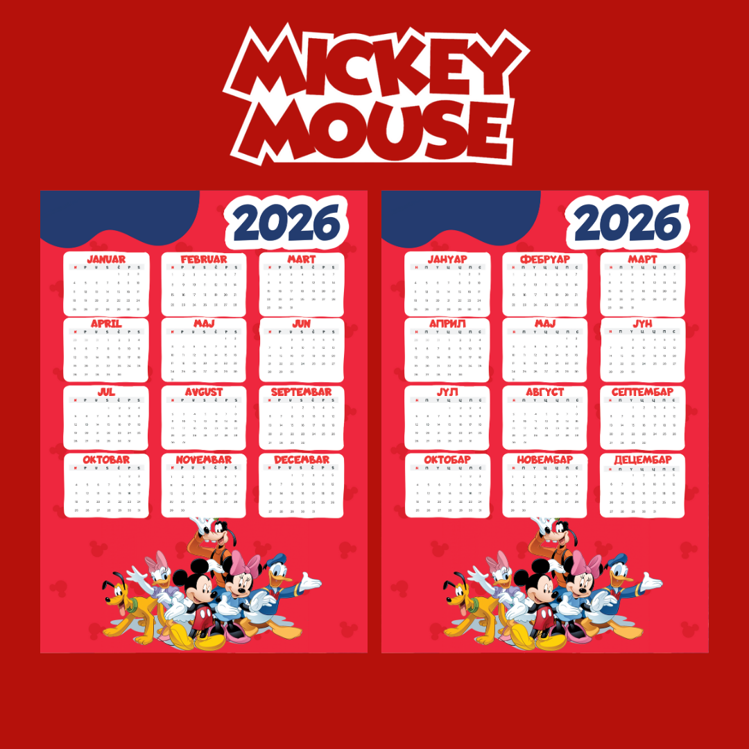 Kalendar - Miki Maus