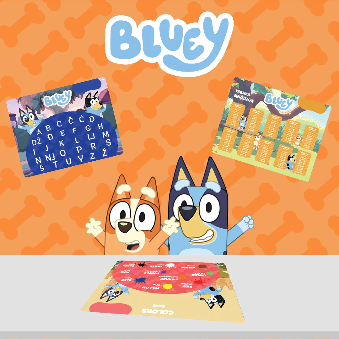 Edukativni stikeri - Bluey