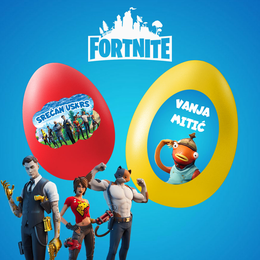 Фортните Ускршње налепнице – 20 ком.