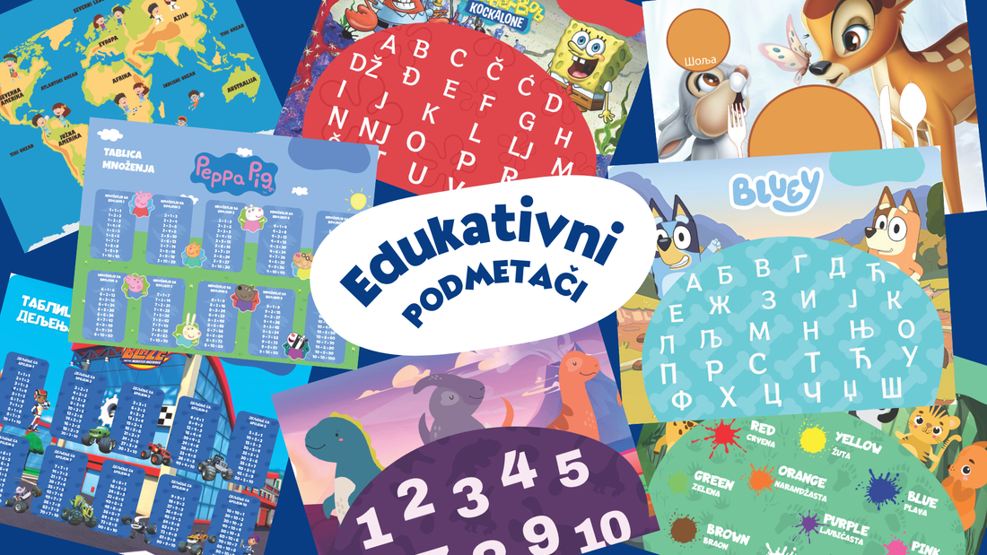 Edukativni podmetači -  mali trik zbog kog deca mirnije sede za stolom 😄🍽️