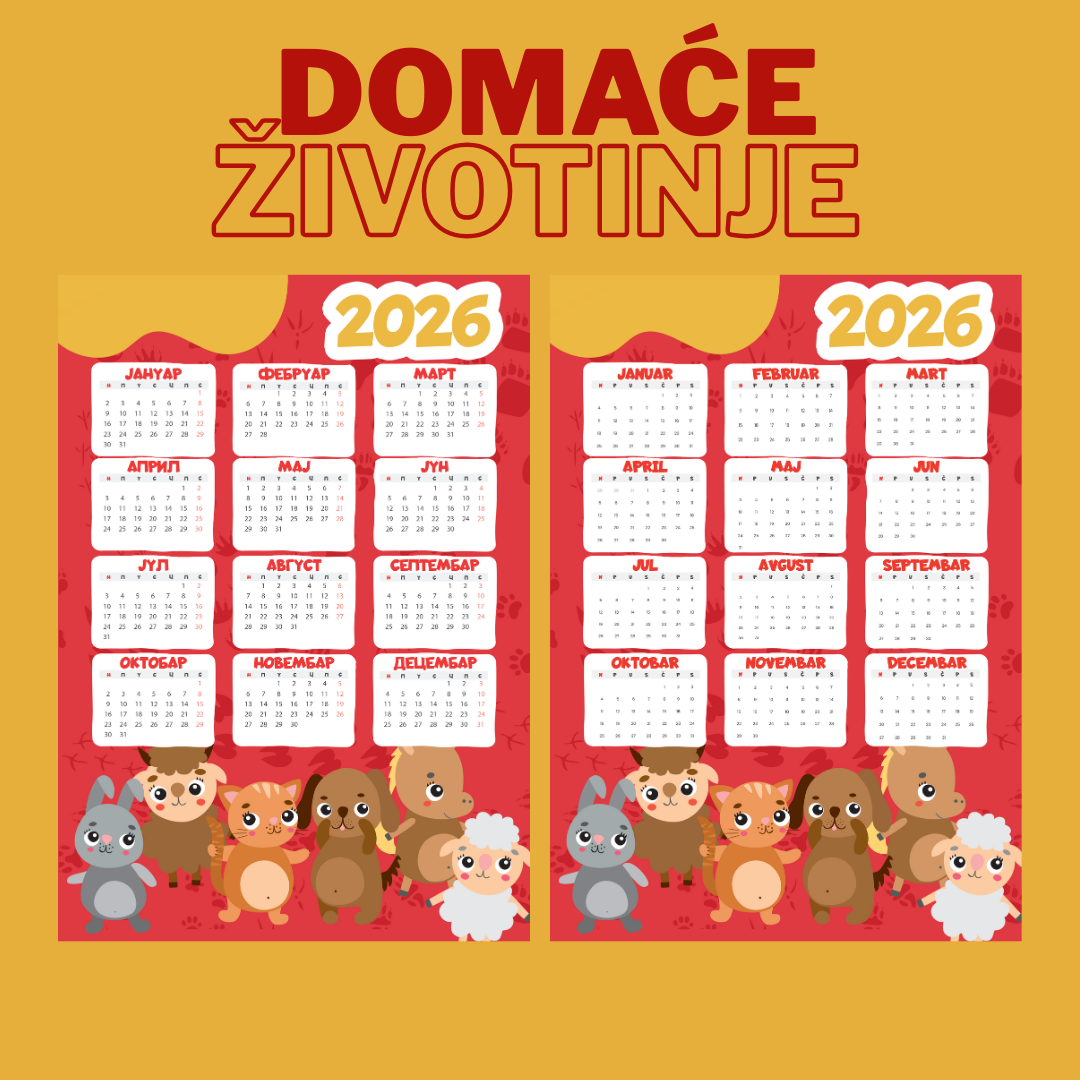 Kalendar - Životinjski Svet