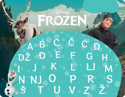 FROZEN - Edukativni stikeri