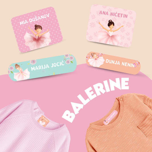 Termo stikeri za odeću - Balerine