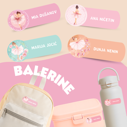 Samolepljivi stikeri za razne predmete - Balerine