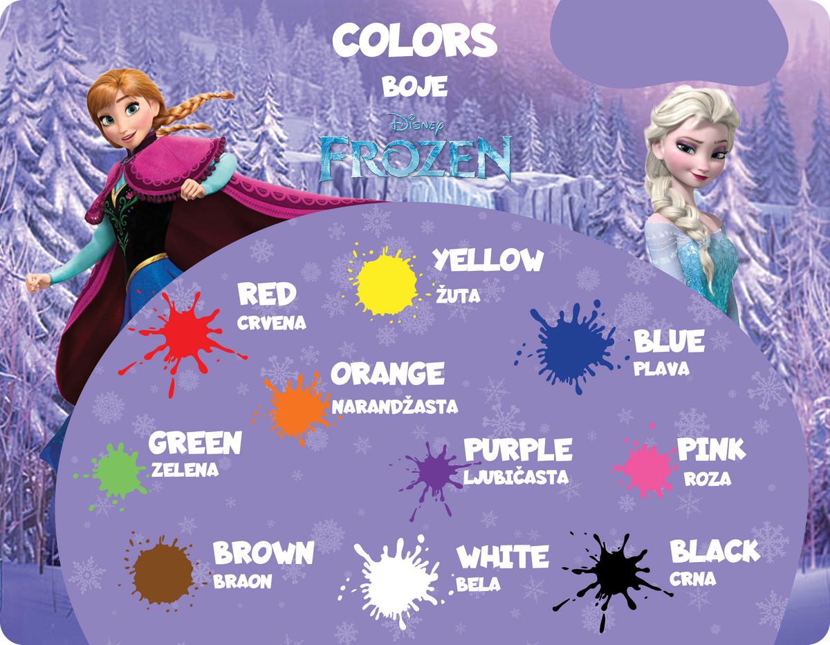 FROZEN - Edukativni stikeri