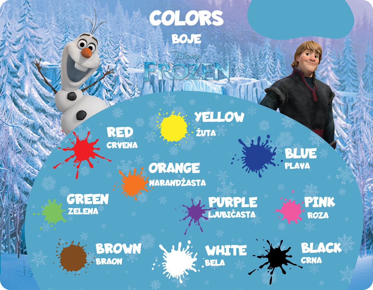 FROZEN - Edukativni stikeri