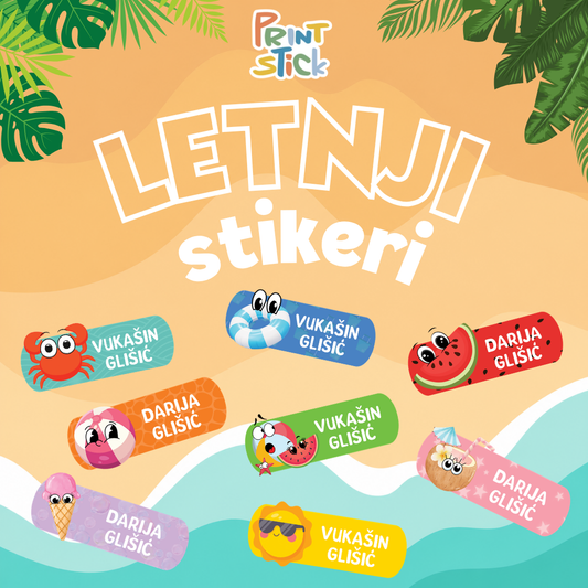 Samolepljivi stikeri za razne predmete - Letnji Stikeri