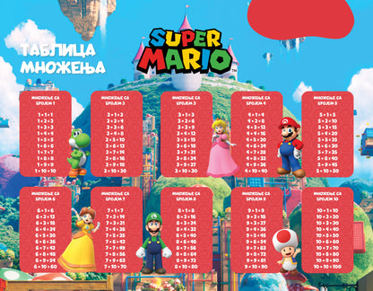 SUPER MARIO - Edukativni stikeri