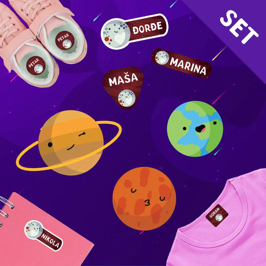 Set Stikera Planetice