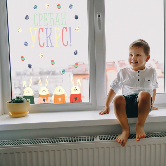 Dekorativni uskršnji stikeri za prozore