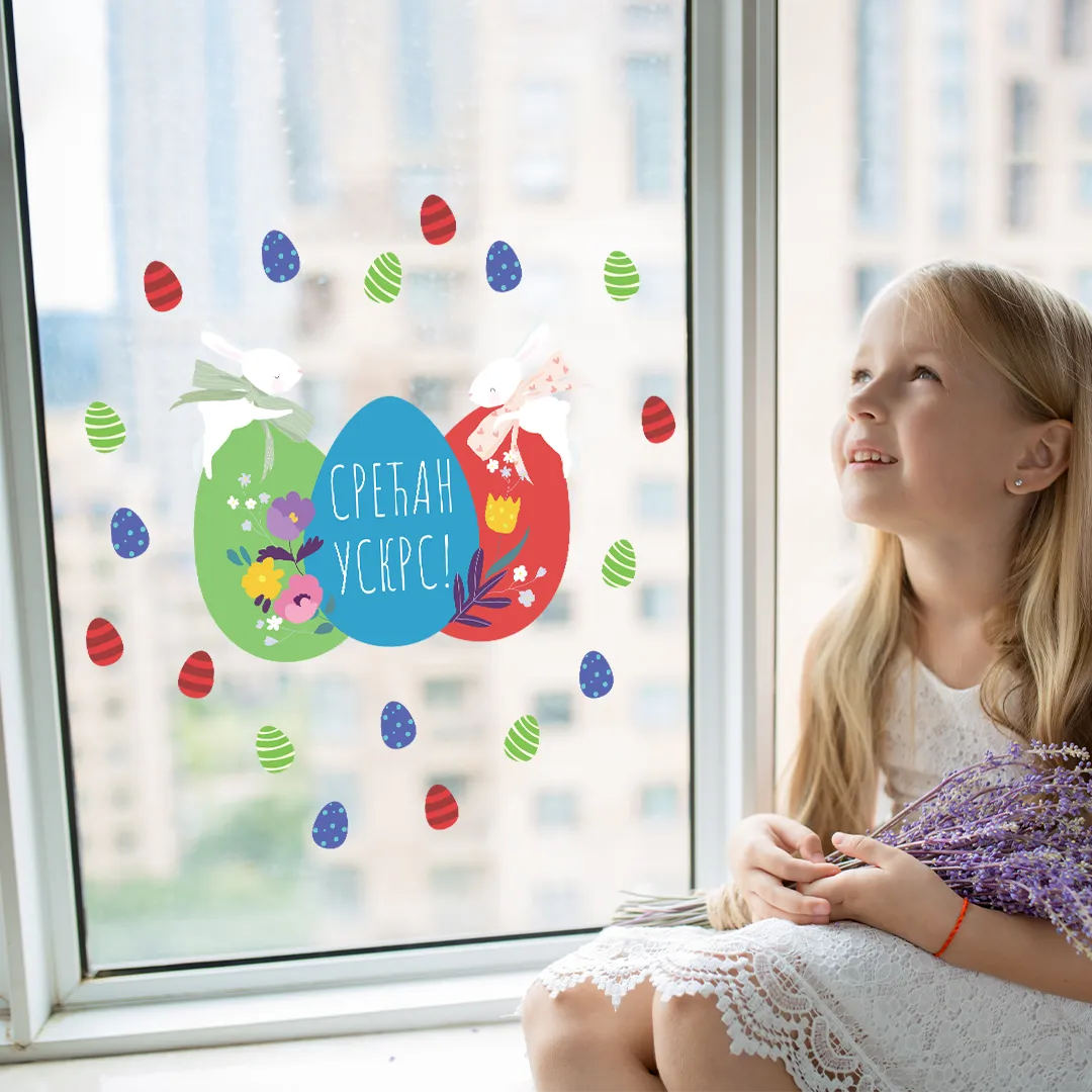 Dekorativni uskršnji stikeri za prozore