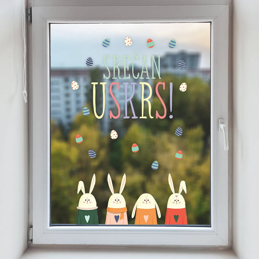 Dekorativni uskršnji stikeri za prozore