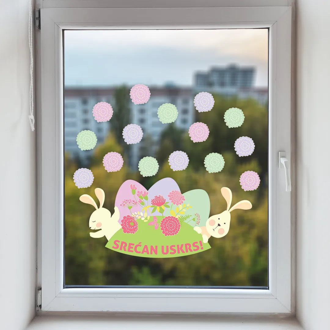 Dekorativni uskršnji stikeri za prozore