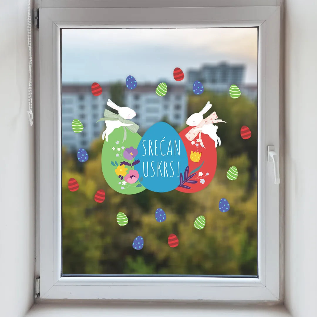 Dekorativni uskršnji stikeri za prozore