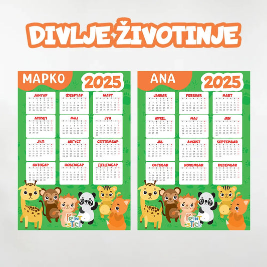 Kalendar - Životinjski Svet
