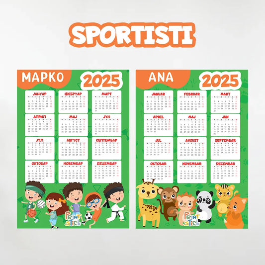 Kalendar - Sportisti