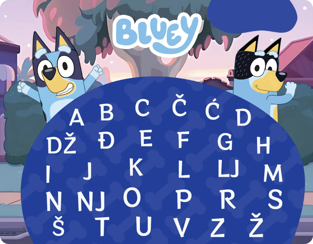 BLUEY - Edukativni stikeri