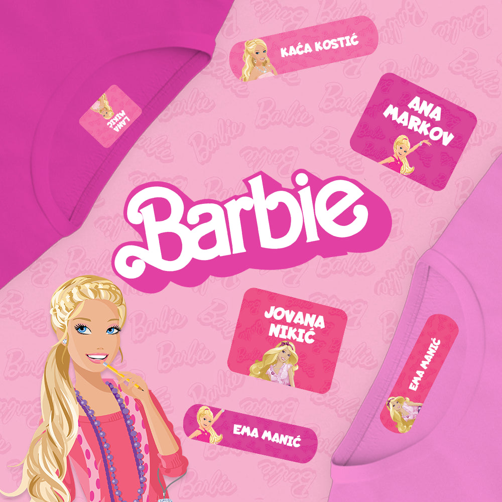 Termo stikeri za odeću - Barbie
