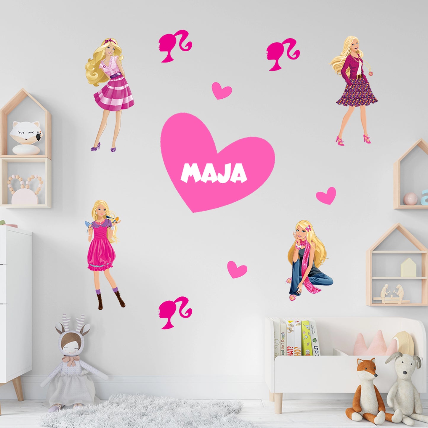 Stiker za zid Barbie