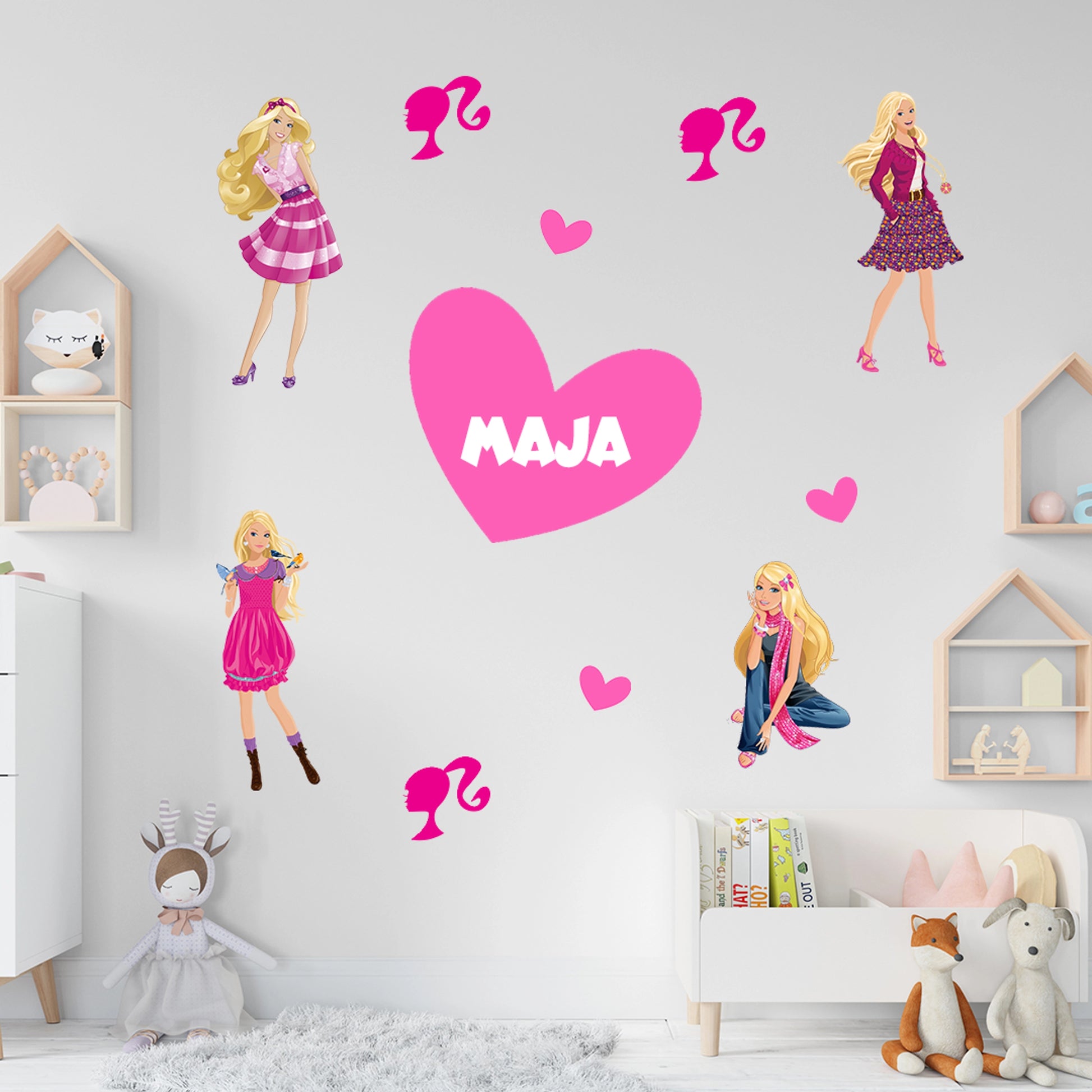 Stiker za zid Barbie