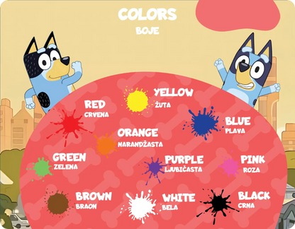 BLUEY - Edukativni stikeri