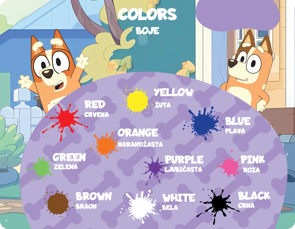 BLUEY - Edukativni stikeri