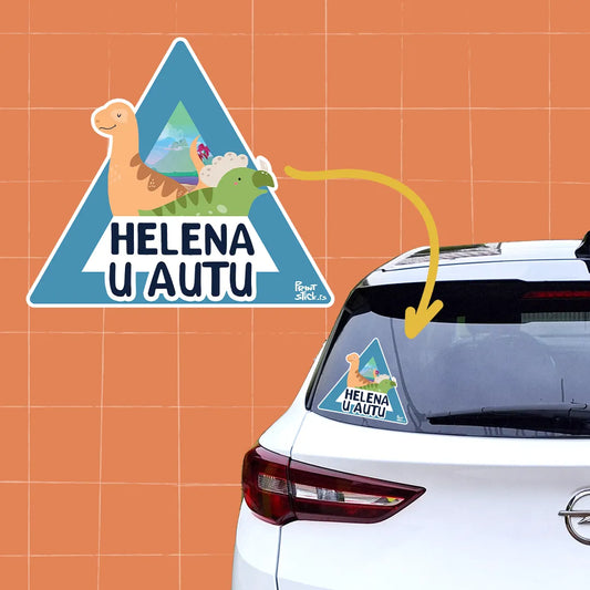 Stiker "Dete u Autu" - Dinosaurusi