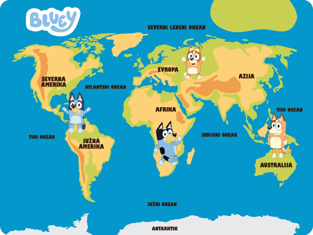 BLUEY - Edukativni stikeri