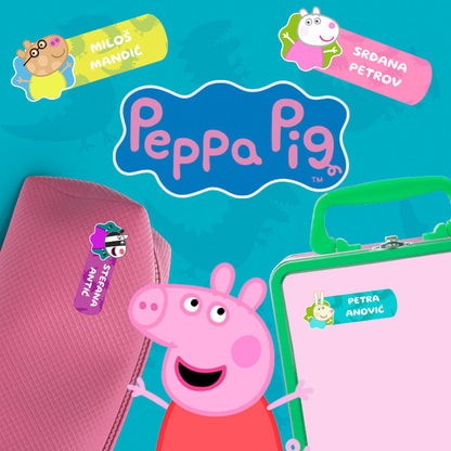Pepa Prase stikeri sa imenom za razne predmete