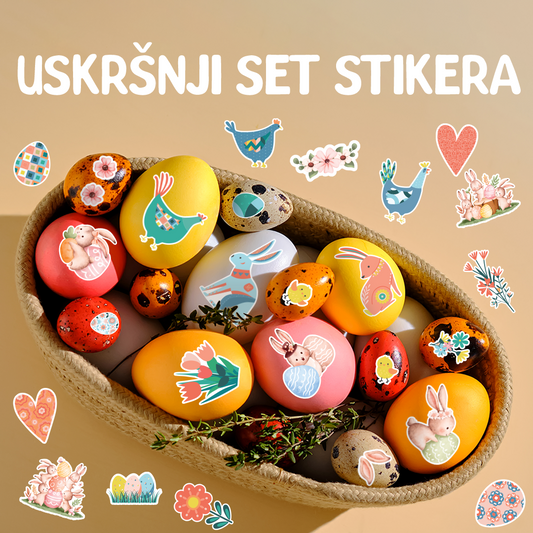 Uskršnji setovi stikera za jaja