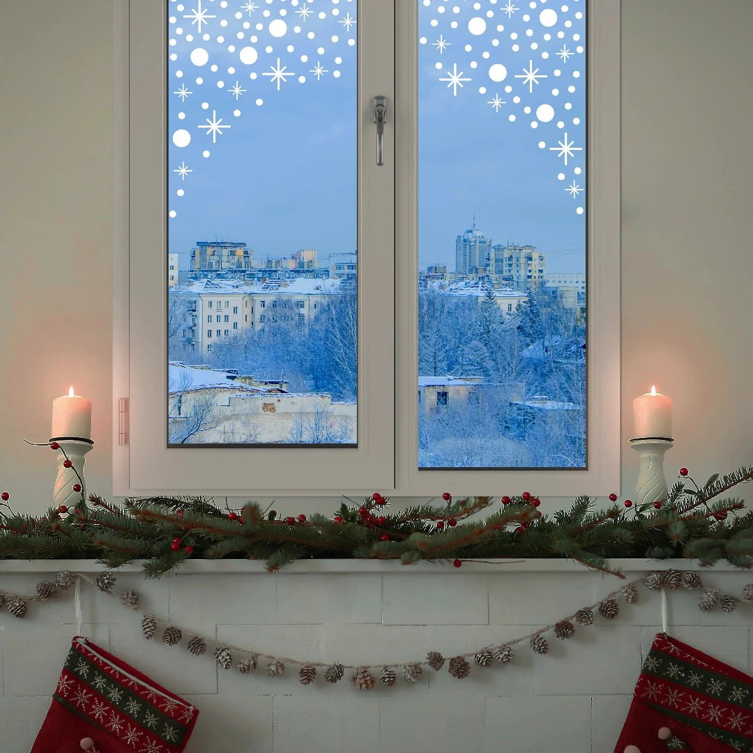 Dekorativni novogodišnji stikeri za prozore