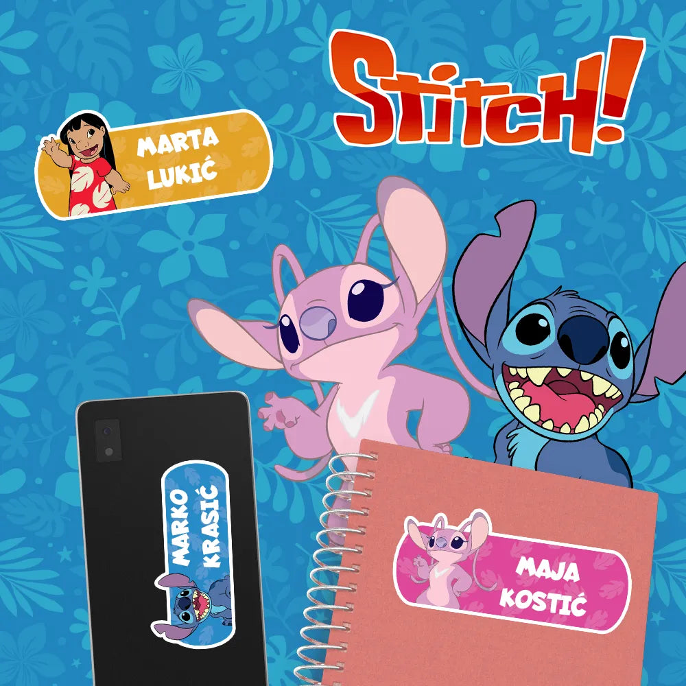 Samolepljivi stikeri za razne predmete  -  Lilo i Stitch
