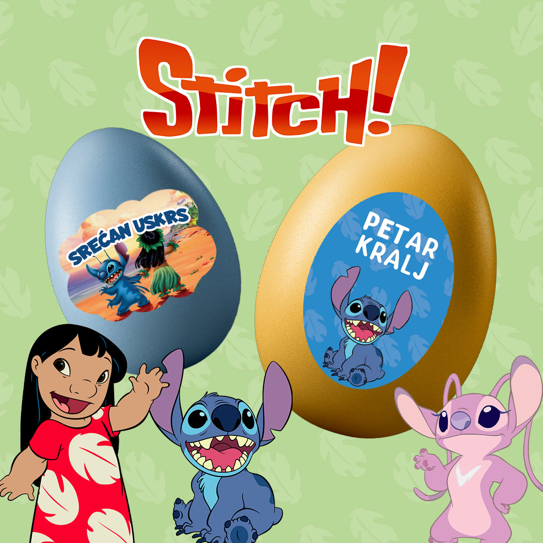 Stitch uskršnji stikeri – 20 kom.
