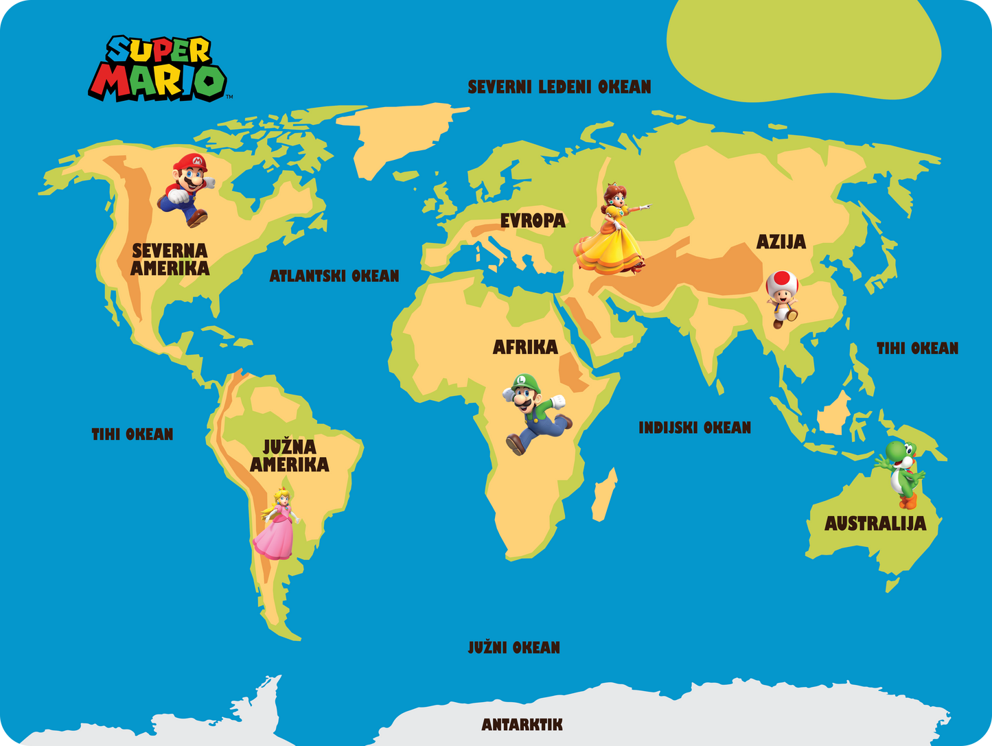 SUPER MARIO - Edukativni stikeri