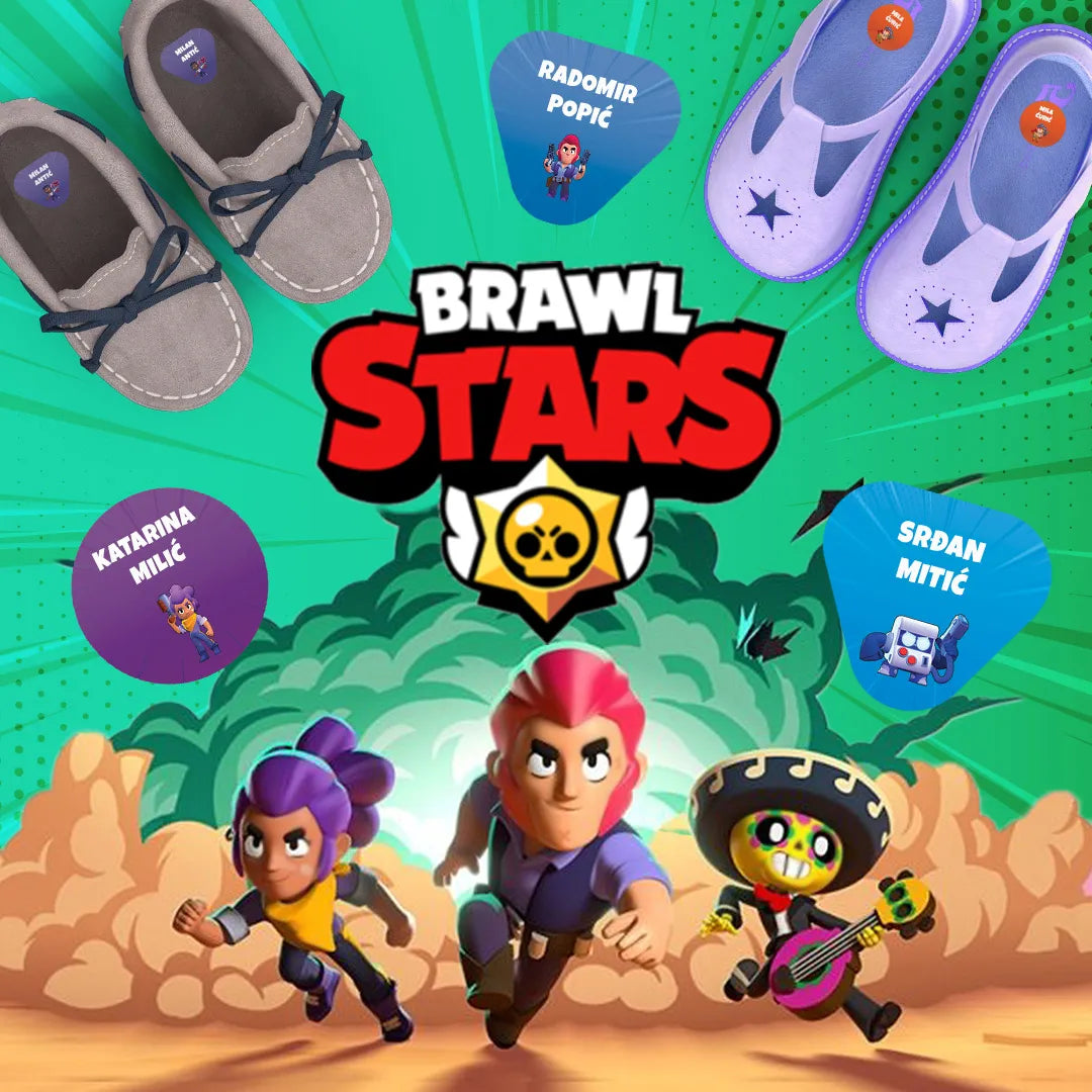 Samolepljivi stikeri za obuću - Brawl Stars