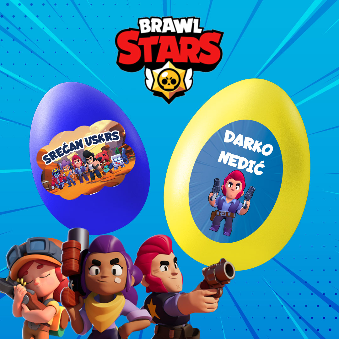 Бравл Старс ускршње налепнице – 20 ком.