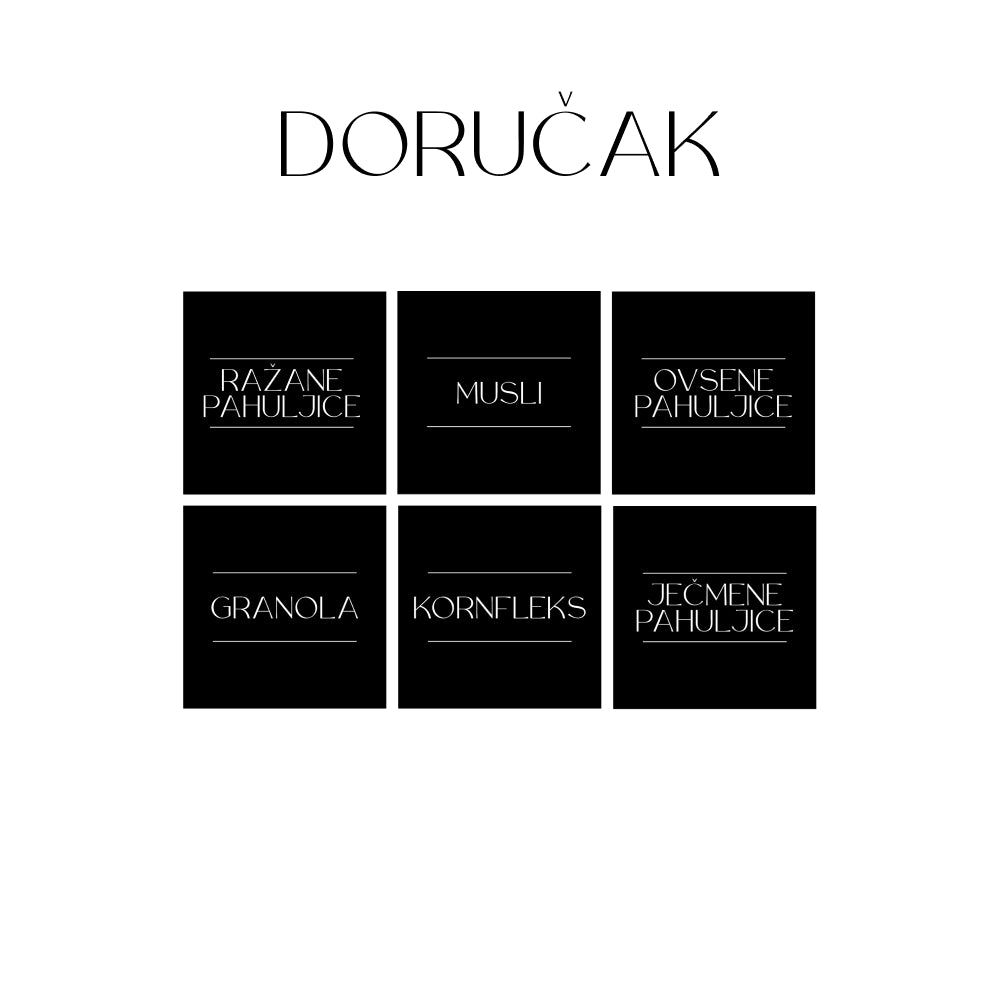 Stikeri za domaćinstvo kvadratni - setovi