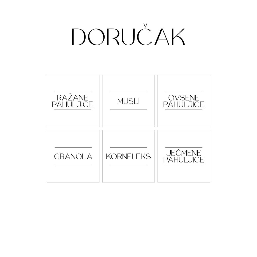 Stikeri za domaćinstvo kvadratni - setovi