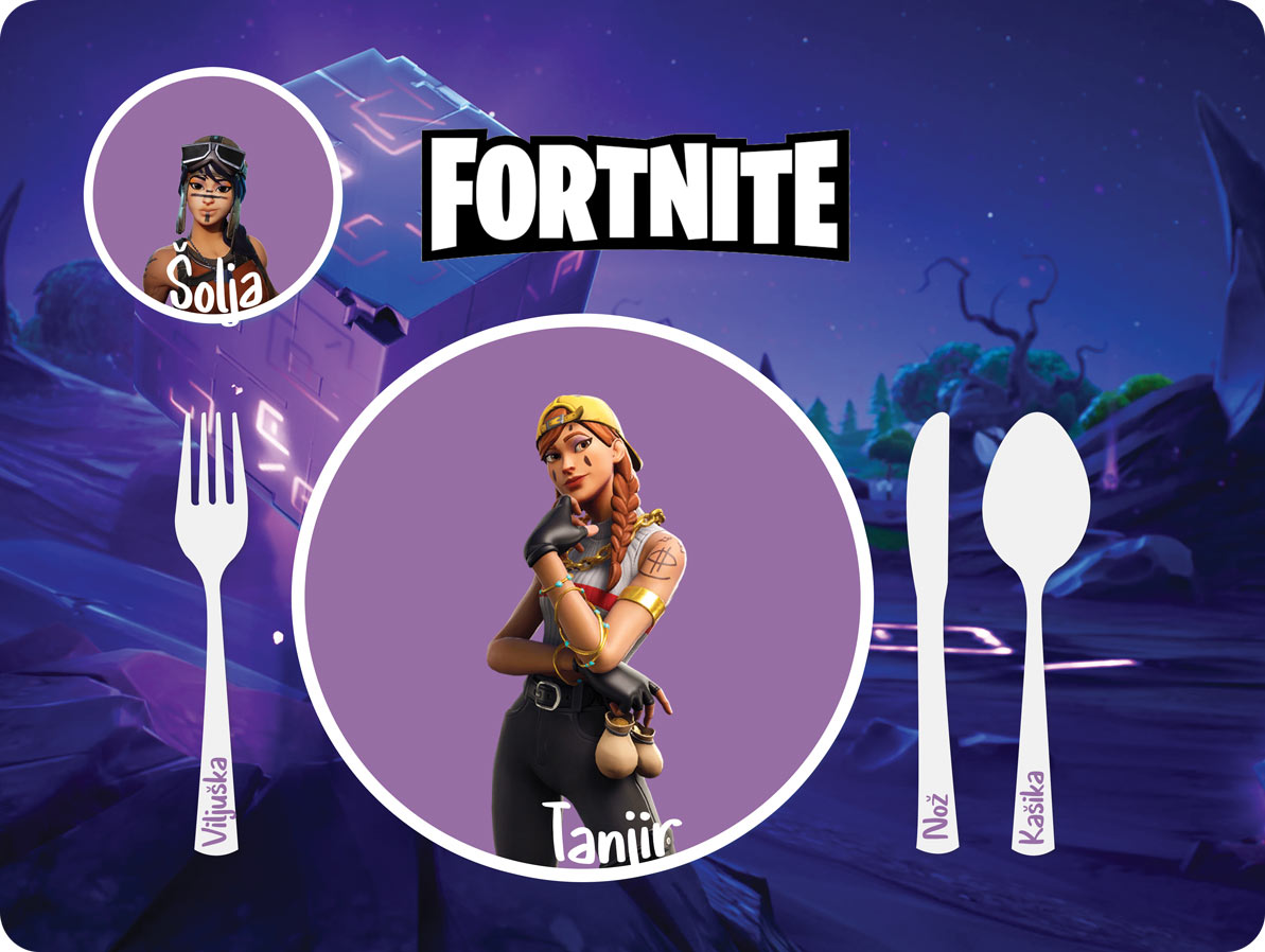Nepersonalizovani edukativni podmetači - Fortnite