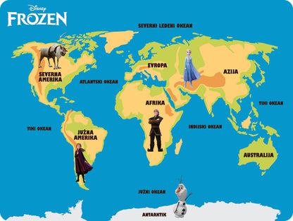 Nepersonalizovani edukativni podmetači - Frozen