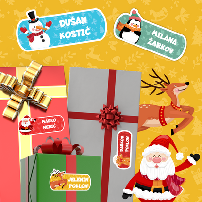 Stikeri za novogodišnje poklone