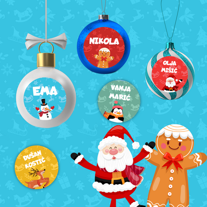 Stikeri za novogodišnje ukrase