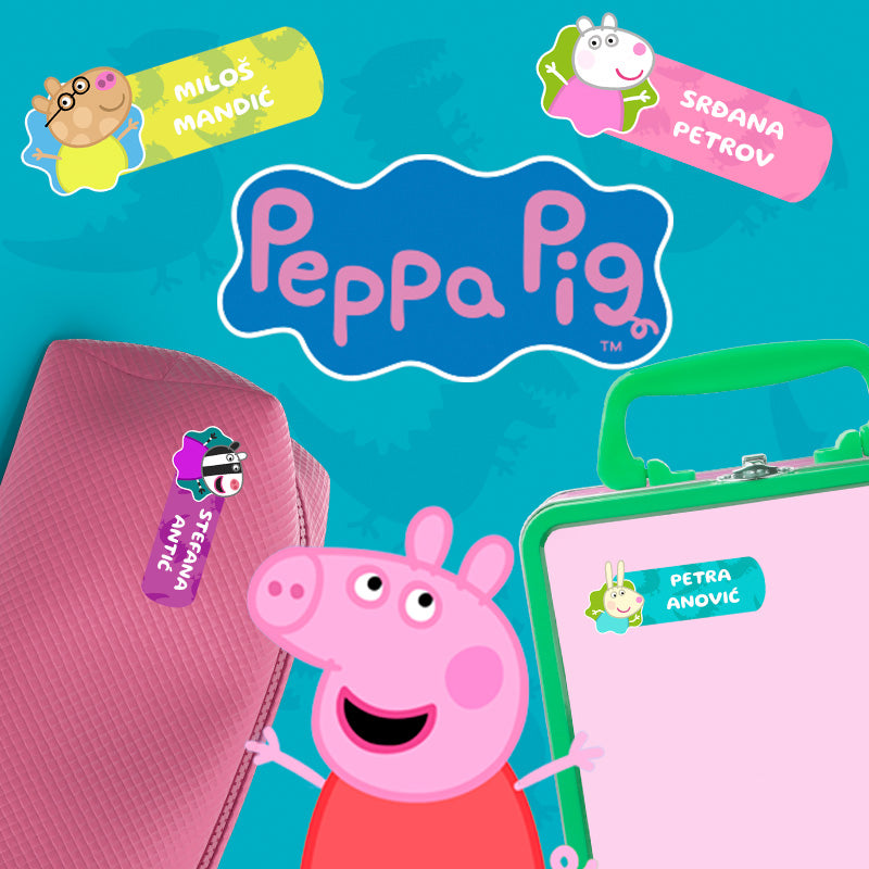 Samolepljivi stikeri za razne predmete - Pepa Prase