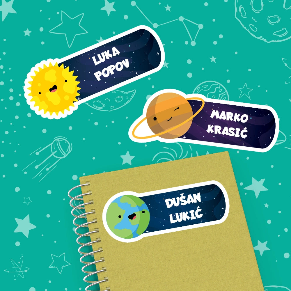 Samolepljivi stikeri za razne predmete - Planete 3