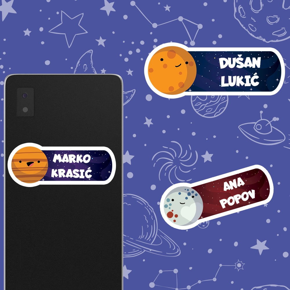 Samolepljivi stikeri za razne predmete - Planete 2