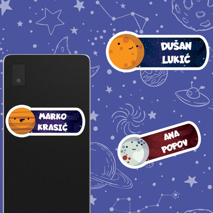 Samolepljivi stikeri za razne predmete - Planete 2
