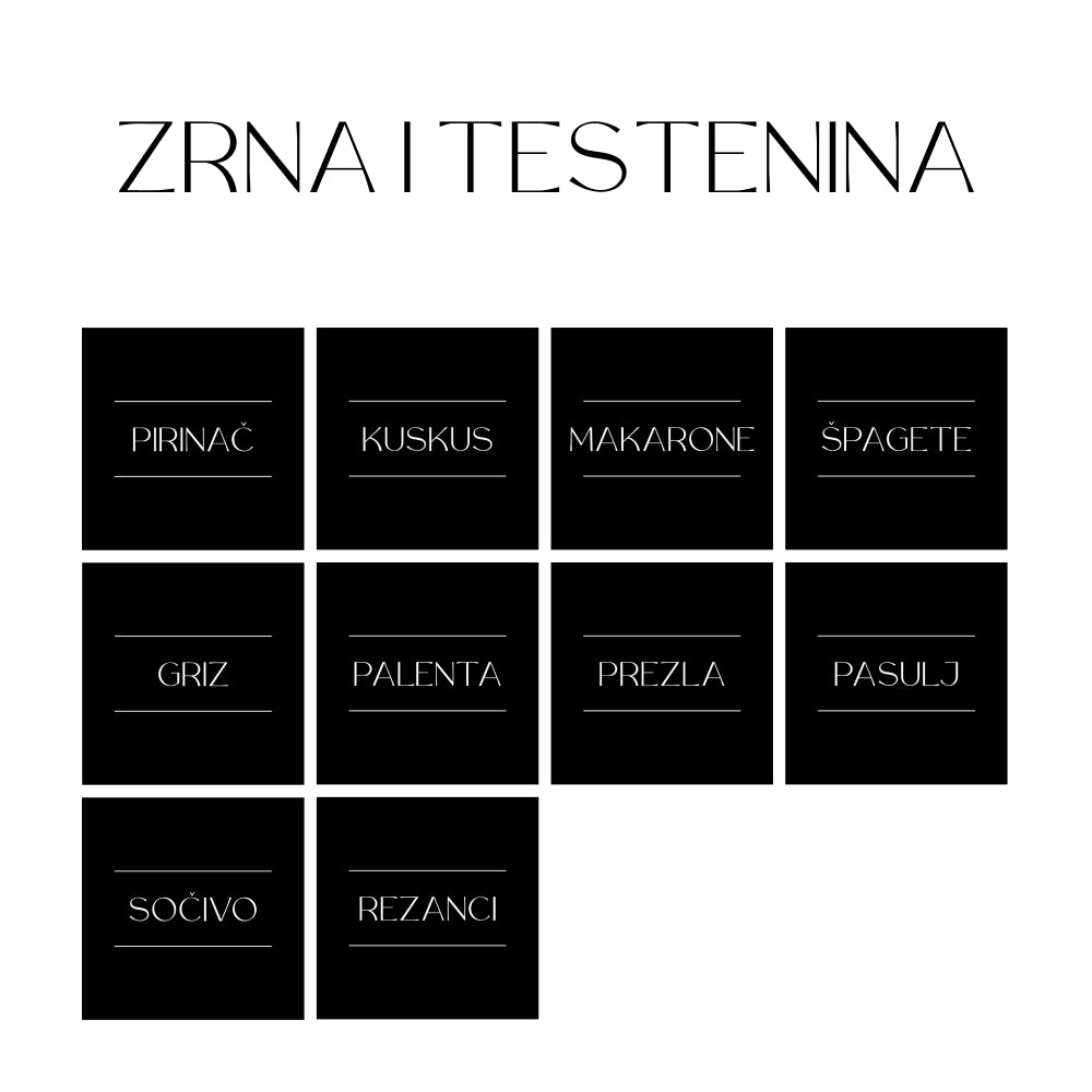 Stikeri za domaćinstvo kvadratni - setovi