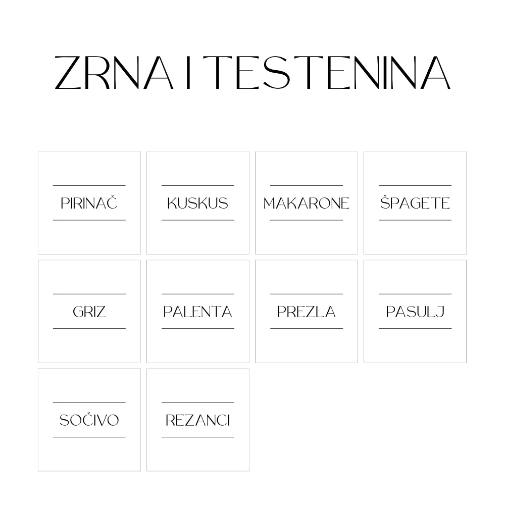 Stikeri za domaćinstvo kvadratni - setovi