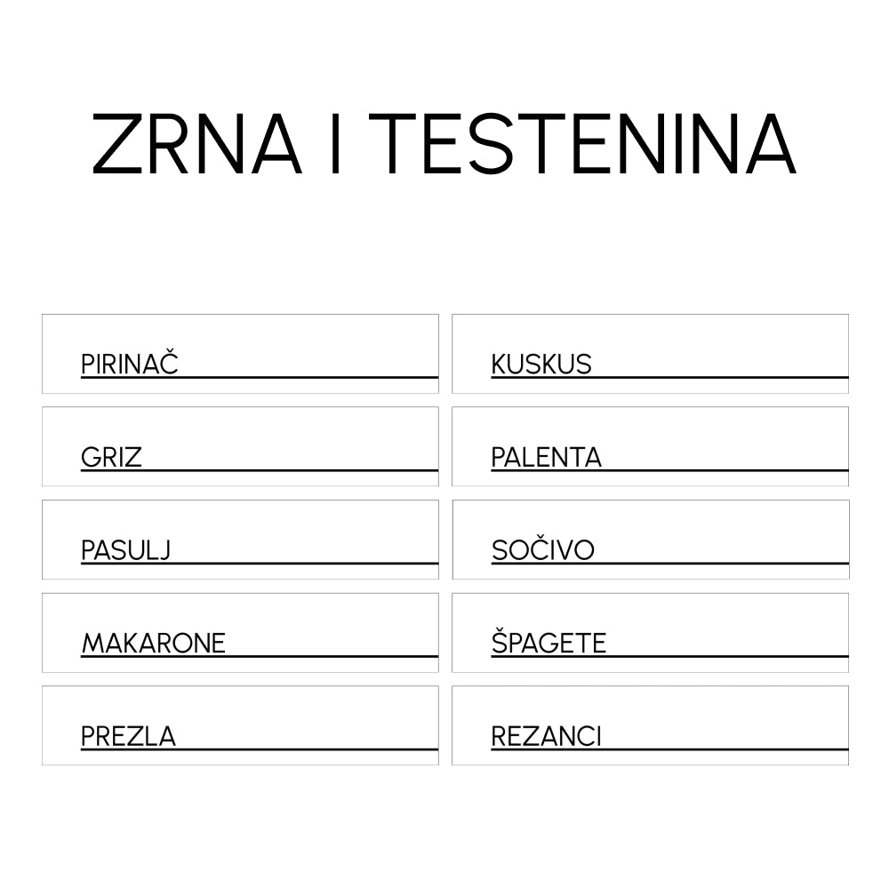 Stikeri za domaćinstvo pravougaonik - setovi